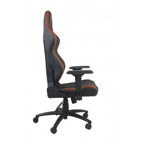 RapidX Ferrino Series Gaming Chair - Brown on Black