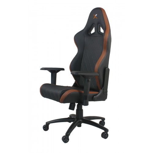 RapidX Ferrino Series Gaming Chair - Brown on Black