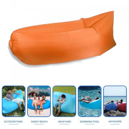 Fast Inflatable Lazy Sofa Bag , Sleeping...