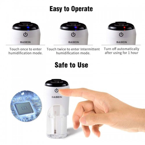 Car Humidifier with Dual USB Charger Portable Mini USB Humidifier for Car, Office, Home