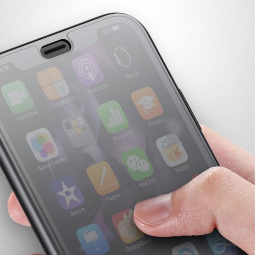 Baseus Luxury Flip Case For iPhone X - Black