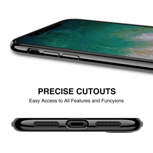 G-Case Plating Series TPU  Case For iPhone X - Black