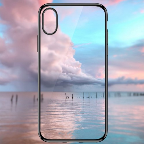 G-Case Plating Series TPU  Case For iPhone X - Black