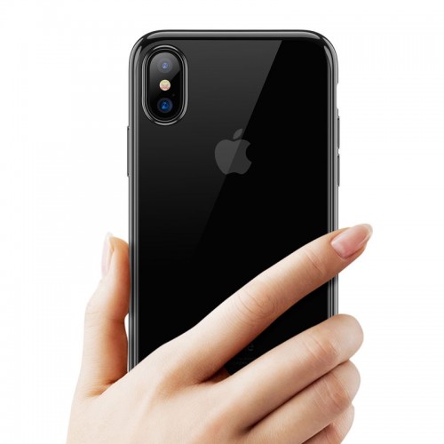 G-Case Plating Series TPU  Case For iPhone X - Black