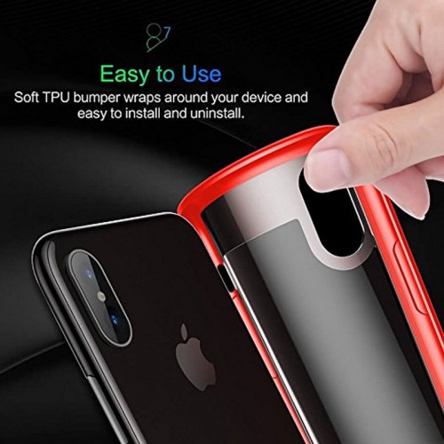 ROCK Clearity Series TPU Case For iPhone X - Blue