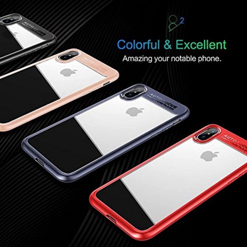 ROCK Clearity Series TPU Case For iPhone X - Blue