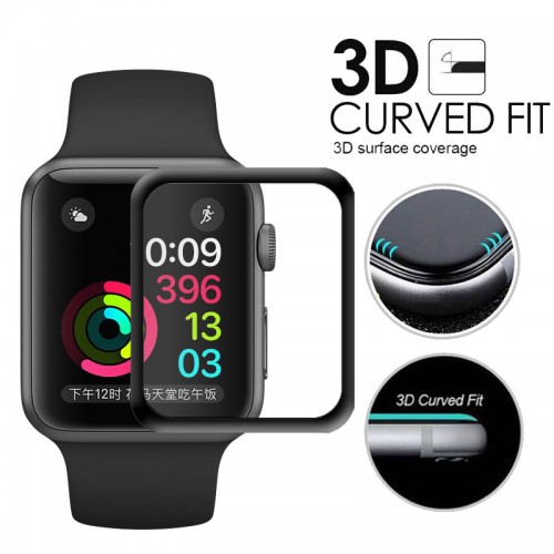 3D Glass Tempered Glass For 44 MM Apple Watch