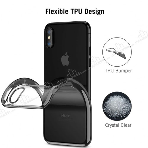 G-Case Plating Series TPU  Case For iPhone XS Max - Black