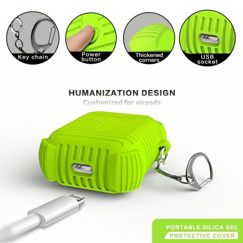 i-Smile Airpods Silicone Protective Case - Green