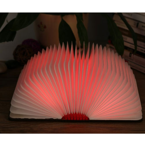 Book Design Bluetooth Speaker with Colorful LED Lighting Quran Player 