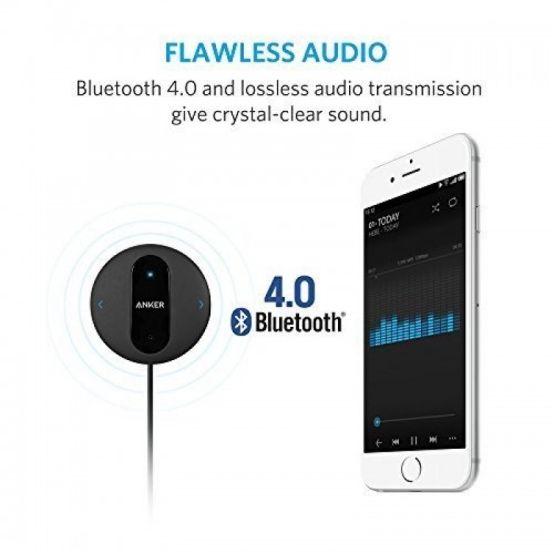 Anker SoundSync Drive Bluetooth Car Handsfree Receiver - Black