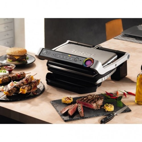 Tefal GC712D28 Optigrill+BBQ 2000W Stainless Steel Grill