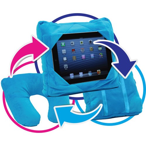 Gogo Pillow - 3-in-1 Travel Pillow, Neck Pillow, Tablet Holder - Blue