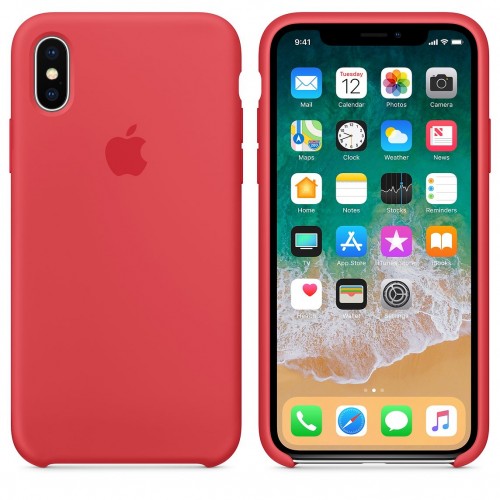 iPhone X Silicone Case - RED